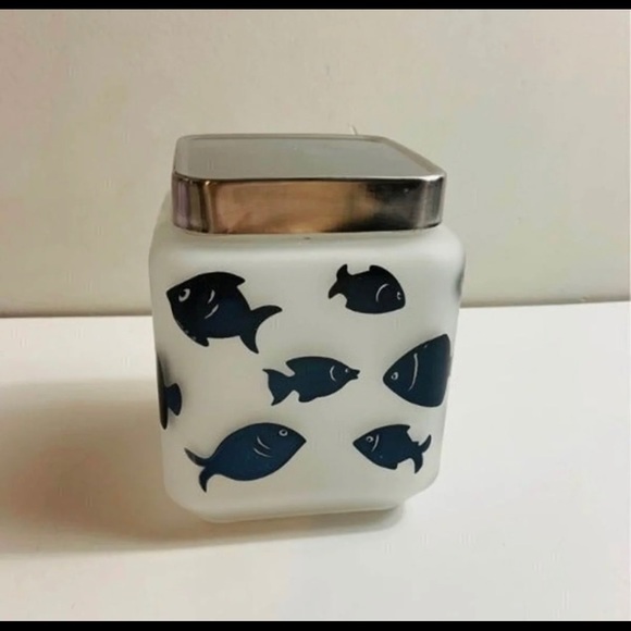 Brand New Glass Cat Treat Canister - Picture 3 of 5